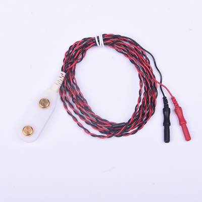 EMGの録音棒電極25mmの間隔は2つの鉛と白い着色した