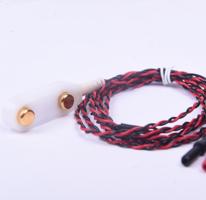 EMGの録音棒電極25mmの間隔は2つの鉛と白い着色した