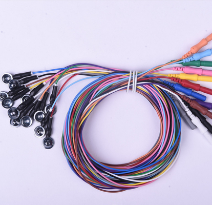 10mm AgCLの塩化物EEGのコップが付いている多彩EEGのコップの電極